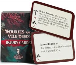 INJURIES AND VILE DEEDS -  PC INJURY REFERENCE CARDS (ENGLISH) -  5TH EDITION