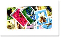INSECTS -  100 ASSORTED STAMPS - INSECTS