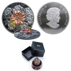 INTERACTIVE DESIGN COINS -  THE BUMBLE BEE AND THE BLOOM -  2019 CANADIAN COINS 02