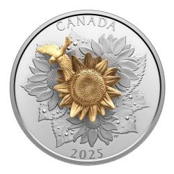 INTERACTIVE DESIGN COINS -  THE GOLDFINCH AND THE BLOOM -  2025 CANADIAN COINS 09