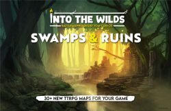 INTO THE WILDS -  BATTLEMAP BOOKS, SWAMPS AND RUINS -  BATTLE MAP