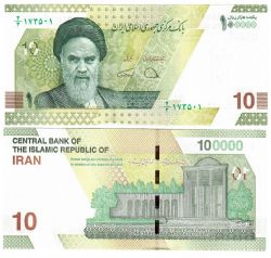 IRAN -  100 000 RIALS / 10 TOMANS 2020 (UNC) B301A