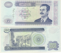 IRAQ -  100 DINARS 2002 (UNC) 87