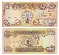 IRAQ -  1000 DINARS 2018 (UNC) 104