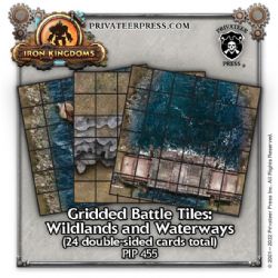 IRON KINGDOMS: RPG -  BATTLE TILES - WILDLANDS AND WATERWAYS -  MAP TILES