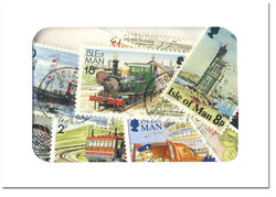 ISLE OF MAN -  50 ASSORTED STAMPS - ISLE OF MAN