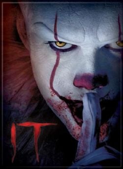 IT -  ''PENNYWISE & LOGO'' MAGNET