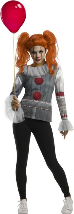 IT -  PENNYWISE MAKEUP KIT & COSTUME (ADULT)