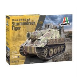 ITALERI -  1/35 - TANK 38CM RW 61 AUF STURMMÖSER TIGER 6573