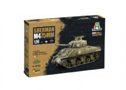 ITALERI -  1/56 - TANK SHERMAN M4 75MM -  WWII TANK COLLECTION 25751