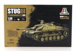 ITALERI -  1/56 - TANK STUG III - STURMHAUBITZE 105 -  WWII TANK COLLECTION 25756
