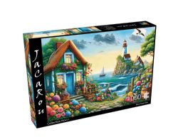 JACAROU PUZZLES -  BLUE HOUSE BAY (1000 PIECES) -  COLLECTION NOVIA