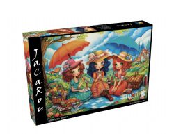 JACAROU PUZZLES -  THREE PICNIC FRIENDS (1000 PIECES) -  COLLECTION NOVIA