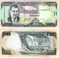 JAMAICA -  100 DOLLARS 2005 (UNC) 84A