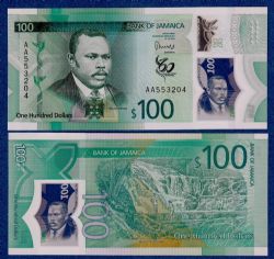 JAMAICA -  100 DOLLARS 2022 (2023) (UNC) - COMMEMORATIVE NOTE 97