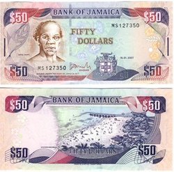 JAMAICA -  50 DOLLARS 2010 (UNC) 83E
