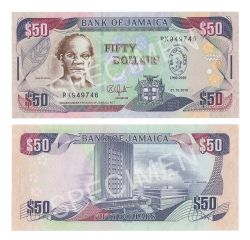 JAMAICA -  50 DOLLARS 2010 (UNC) - COMMEMORATIVE NOTE 88