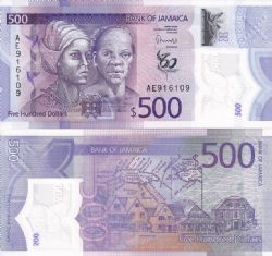 JAMAICA -  500 DOLLARS 2022 (2023) (UNC) - COMMEMORATIVE NOTE 98