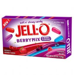 JELL-O -  SOFT N' CHEWY CANDY - BERRY MIX (120)