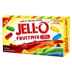JELL-O -  SOFT N' CHEWY CANDY - FRUIT MIX (120)