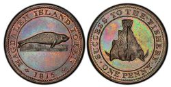 JETON DU BAS-CANADA -  SUCCESS TO THE FISHERY ONE PENNY - 1815 MAGDALEN ISLAND TOKEN -  JETONS DU BAS-CANADA 1815