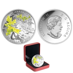 JEWEL OF RAIN -  BIGLEAF MAPLE -  2016 CANADIAN COINS 01