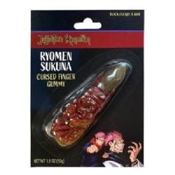 JUJUTSU KAISEN -  BLACK CHERRY CURSED FINGER GUMMY - RYOMEN SUKUNA (1.8 OZ)