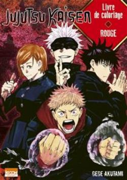 JUJUTSU KAISEN -  LIVRE DE COLORIAGE ROUGE (FRENCH V.)