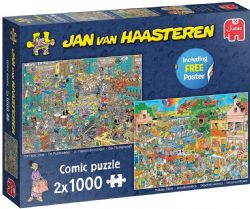 JUMBO -  THE MUSIC SHOP / HOLIDAY JITTERS (2 X 1000 PIECES) -  JAN VAN HAASTEREN
