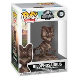 JURASSIC PARK -  POP! VINYL FIGURE OF DILIPHOSAURUS  (4 INCH) -  JURASSIC WORLD FOSSIL 1680