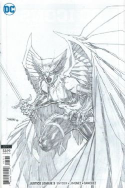 JUSTICE LEAGUE -  JUSTICE LEAGUE PENCILS ONLY HAWKGIRL VARIANT 3