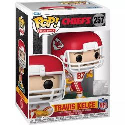 KANSAS CITY CHIEFS -  POP! VINYL FIGURE OF TRAVIS KELCE - WHITE JERSEY (4 INCH) 257