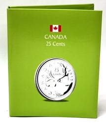 KASKADE ALBUMS -  LIME GREEN ALBUM FOR CANADIAN 25-CENT