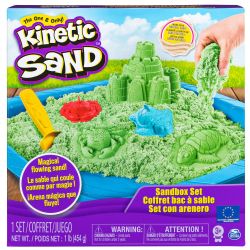 KINETIC SAND -  GREEN SANDBOX SET