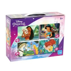 KING PUZZLES -  DISNEY PRINCESS - 4 PUZZLES (4X99 PIECES) -  DISNEY
