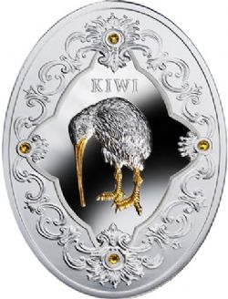 KIWI FABERGE -  2 SILVER DOLLAR -  2014 MINT OF POLAND COINS