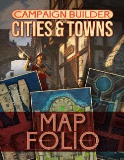 KOBOLD PRESS -  CITIES & TOWNS MAP FOLIO (ENGLISH) -  CAMPAIGN BUILDER