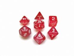 KOPLOW -  7 POLYHEDRAL DICE - GLITTER - PURPLE -  7 DICE RPG SET