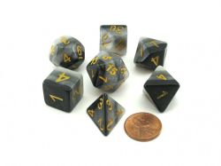 KOPLOW -  7 POLYHEDRAL DICE - LAYERED - DUSK -  7 DICE RPG SET