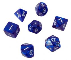 KOPLOW -  7 POLYHEDRAL DICE - PEARLIZED - NAVY -  7 DICE RPG SET