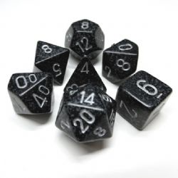 KOPLOW -  7 POLYHEDRAL DICE - SPECKLED & ELEMNTAL - NINJA -  7 DICE RPG SET