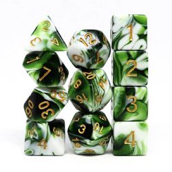 KOPLOW GAMES -  11 POLYHEDRAL DICE - EMERALD