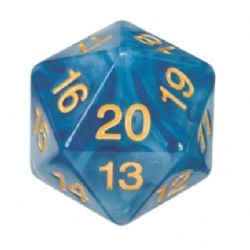 KOPLOW GAMES -  1D20 SPINDOWN 55MM - LIMITED EDITION - BLUE