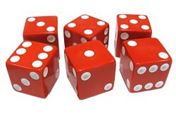 KOPLOW GAMES -  6D6 16 MM - RED/WHITE