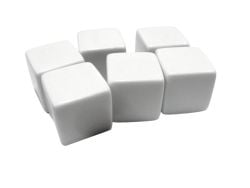 KOPLOW GAMES -  6D6 BLANK (25MM) WITH STICKERS