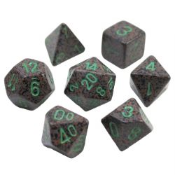 KOPLOW GAMES -  7 POLYHEDRAL DICE - SPECKLED & ELEMNTAL - EARTH