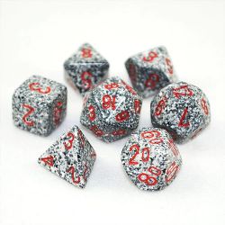 KOPLOW GAMES -  7 POLYHEDRAL DICE - SPECKLED & ELEMNTAL - GRANITE