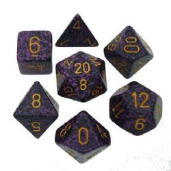 KOPLOW GAMES -  7 POLYHEDRAL DICE - SPECKLED & ELEMNTAL - HURRICAINE