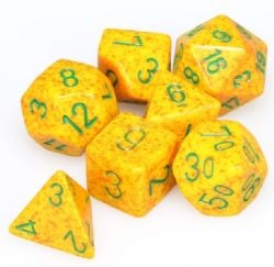 KOPLOW GAMES -  7 POLYHEDRAL DICE - SPECKLED & ELEMNTAL - LOTUS