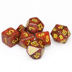 KOPLOW GAMES -  7 POLYHEDRAL DICE - SPECKLED & ELEMNTAL - MERCURY